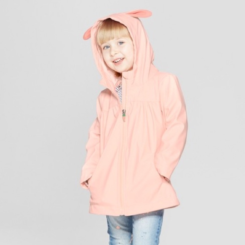 CAT & JACK BRAND BUNNY JACKET,  SIZE 5T